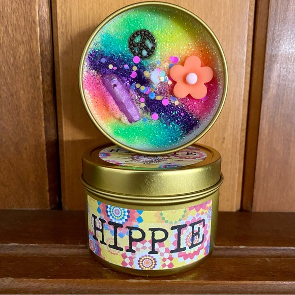 HIPPIE Candle ✌🏻 Peace, Love + Light - Picture 4 of 6